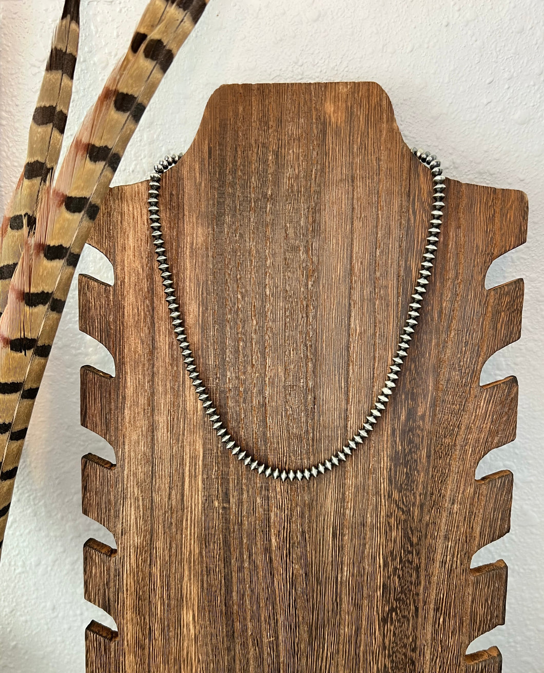 4mm Rondelle Navajo Pearl Necklace